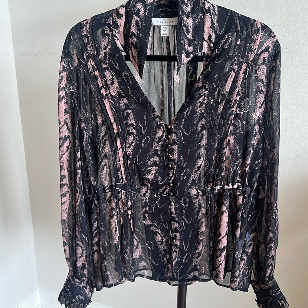 Top Shop Sheer Blouse